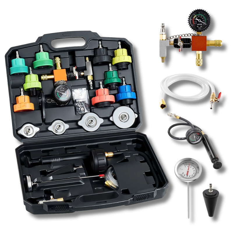 28 Piece Coolant Pressure Tester & Vacuum Refill Kit
