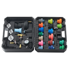 28 Piece Radiator Pressure Tester Vacuum Cooling System Refill Kit