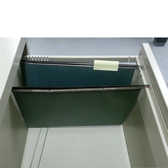 2 Drawer Lateral Metal Filing Cabinet - White