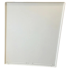 2 Drawer Lateral Metal Filing Cabinet - White