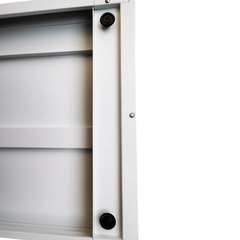 2 Drawer Lateral Metal Filing Cabinet Assembled - White