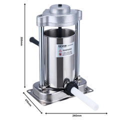 2L Vertical Manual Sausage Stuffer Stainless Steel-Hammerox Industrial