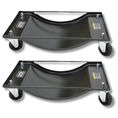 2 Pack 900kg Vehicle Wheel Dollies with PU Castors