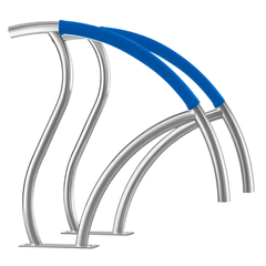 2 Piece 30x30" Stainless Steel Pool Handrails with Base Plate