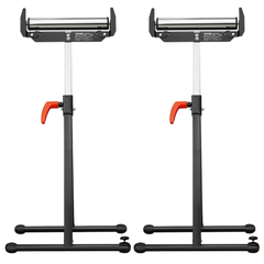 2 Piece Woodworking Roller Stand 113kg Capacity