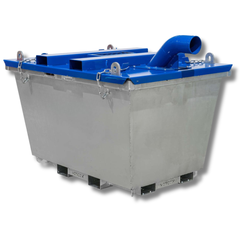 2T 1.3m³ Concrete Pump Washout Bin-Hammerox Industrial
