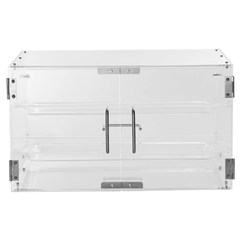 2 Tier Acrylic Bakery Display Case Countertop Rear Door