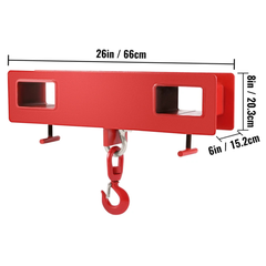 2 Ton Forklift Lifting Hook Swivel Hoist 2000kg Capacity