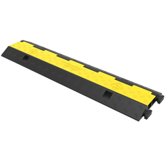 3 Pack 2-Channel Cable Protector Ramp Floor Wire Cover 11000lb Capacity-Hammerox Industrial