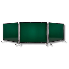3 Panel 6x8ft Welding Screen with Frame-Hammerox Industrial