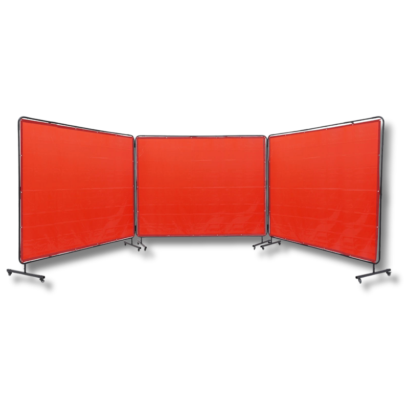 3 Panel 6x8ft Welding Screen with Frame-Hammerox Industrial