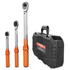 3 Piece Click Torque Wrench Set 1/4" 3/8" 1/2" Drive-Hammerox Industrial