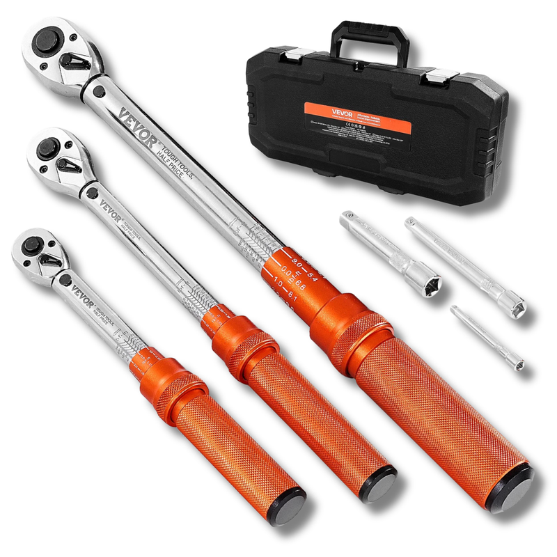 3 Piece Click Torque Wrench Set 1/4
