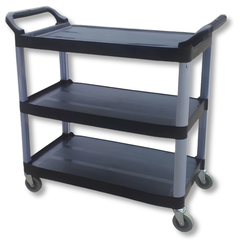 3 Shelf Utility Trolley for Kitchen & Catering-Hammerox Industrial