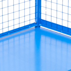 3 Sided Mesh Cage Trolley-Hammerox Industrial