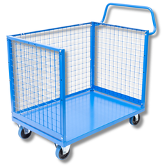 3 Sided Mesh Cage Trolley-Hammerox Industrial