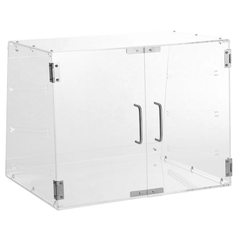 3 Tier Acrylic Bakery Display Case Countertop Rear Door-Hammerox Industrial
