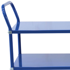 3 Tier Multi Shelf Trolley - Blue-Hammerox Industrial