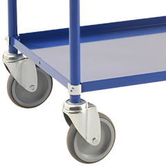 3 Tier Multi Shelf Trolley - Blue-Hammerox Industrial