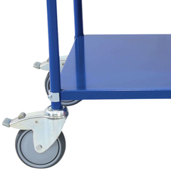 3 Tier Multi Shelf Trolley - Blue-Hammerox Industrial