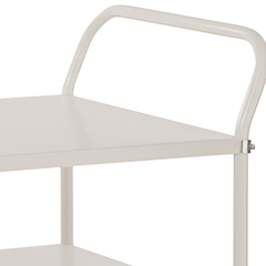 3 Tier Multi Shelf Trolley - White-Hammerox Industrial