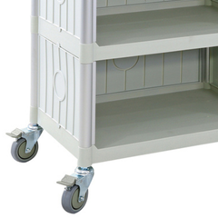 3 Tier Service Trolley with Side Panels-Hammerox Industrial