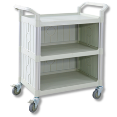 3 Tier Service Trolley with Side Panels-Hammerox Industrial