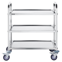 3 Tier Stainless Steel Utility Cart 400lb Capacity-Hammerox Industrial
