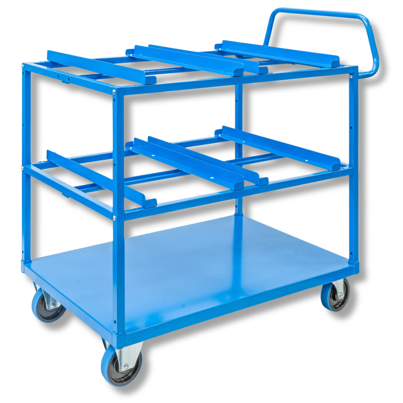 3 Tier Steel Multi Tub Trolley-Hammerox Industrial