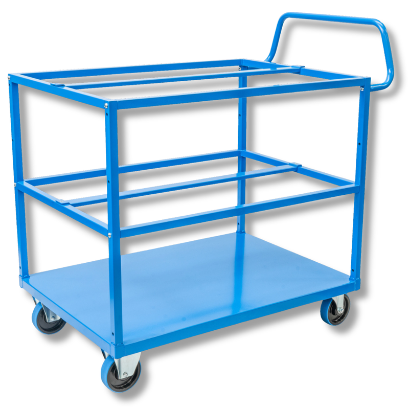 3 Tier Steel Tub Trolley-Hammerox Industrial