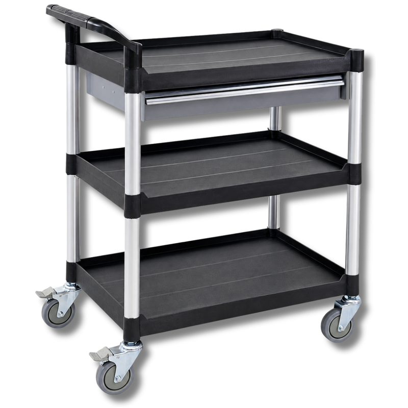 3 Tier Tool Trolley with Drawer-Hammerox Industrial