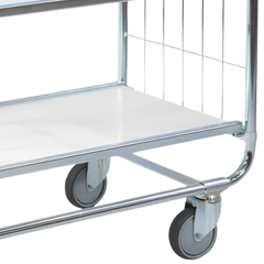 3 Tier Trolley with Adjustable Shelves-Hammerox Industrial