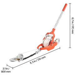 3 Ton Rope Puller Come Along Winch 10.7m-Hammerox Industrial