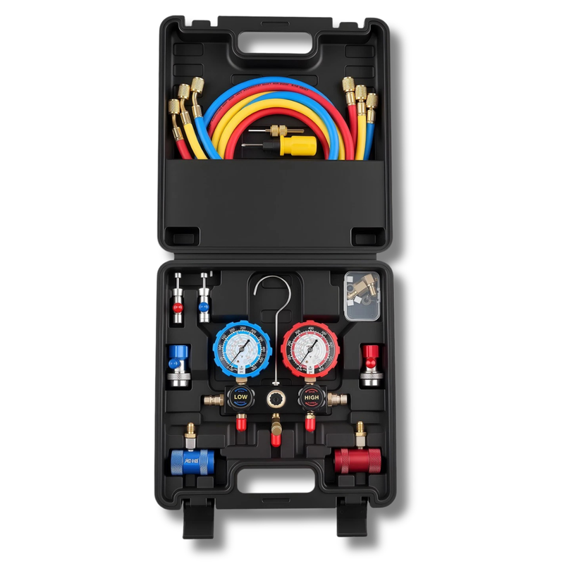 3 Way AC Manifold Gauge Set R134A R404A R1234YF R22-Hammerox Industrial