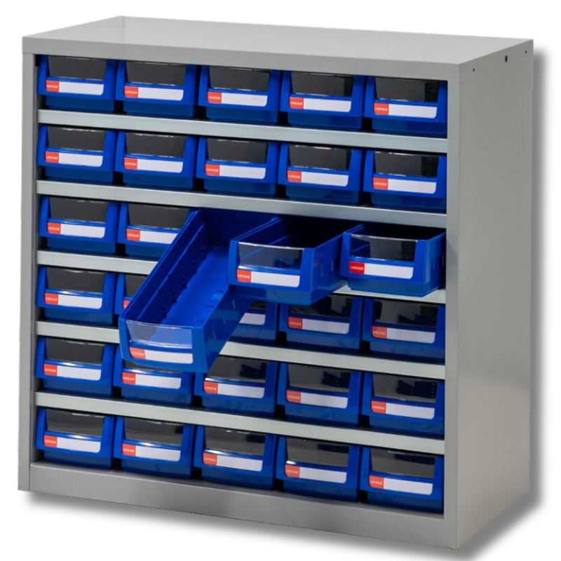 30 Tray Heavy Duty Parts Cabinet-Hammerox Industrial