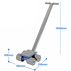 3000kg Steerable Load Skate-Hammerox Industrial