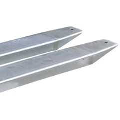 3000mm 8.5 Tonne Zinc Plated Forklift Extension Slippers-Hammerox Industrial