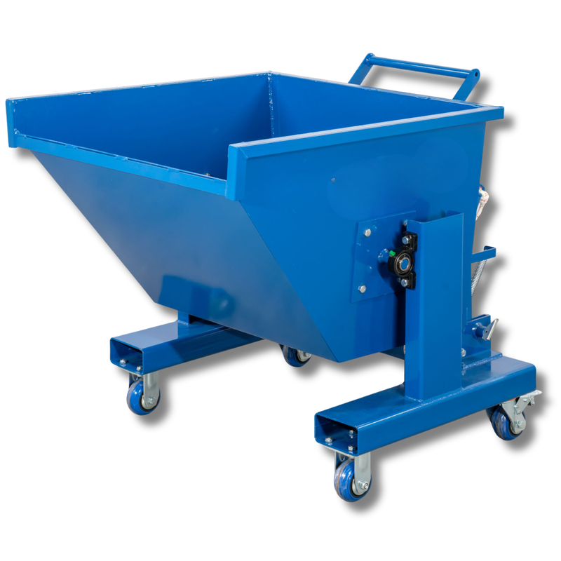 300L Blue Forklift Waste Tipping Bin-Hammerox Industrial
