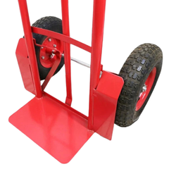 300kg Heavy Duty Platform Hand Trolley - Red-Hammerox Industrial