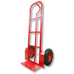 300kg Heavy Duty Platform Hand Trolley - Red-Hammerox Industrial