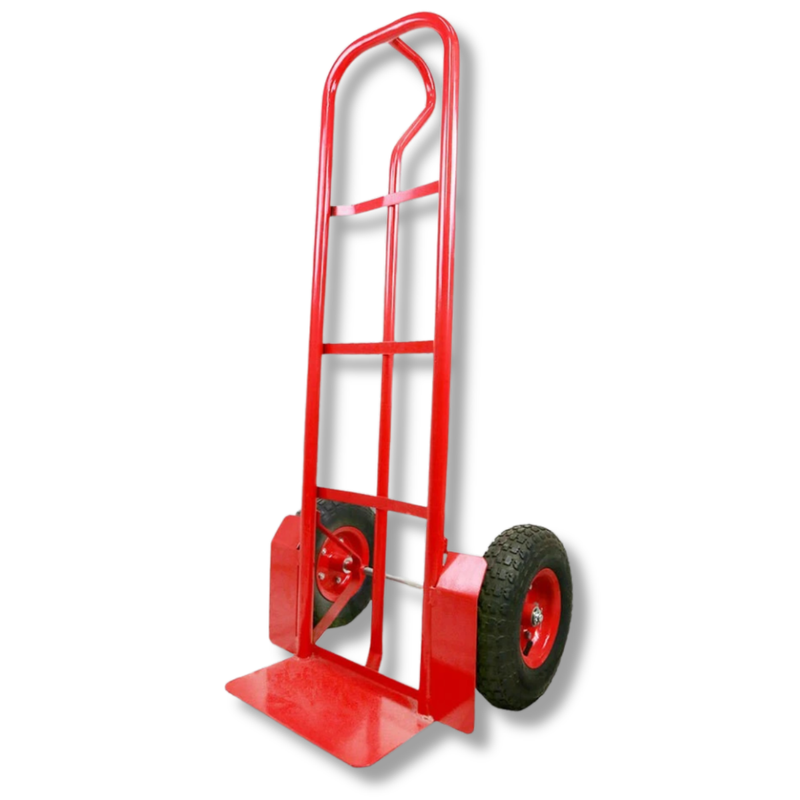 300kg Heavy Duty Platform Hand Trolley - Red-Hammerox Industrial