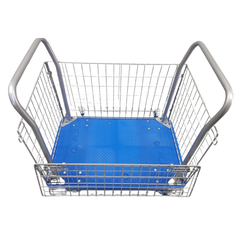 300kg Industrial Cage Platform Trolley with Mesh Sides-Hammerox Industrial