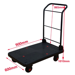 300kg Industrial Platform Trolley with Extra Long Handle-Hammerox Industrial