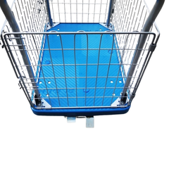 300kg Industrial Cage Platform Trolley with Mesh Sides