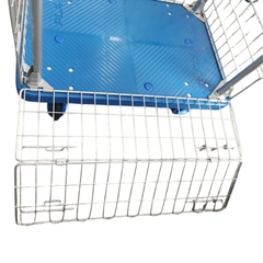 300kg Industrial Cage Platform Trolley with Mesh Sides