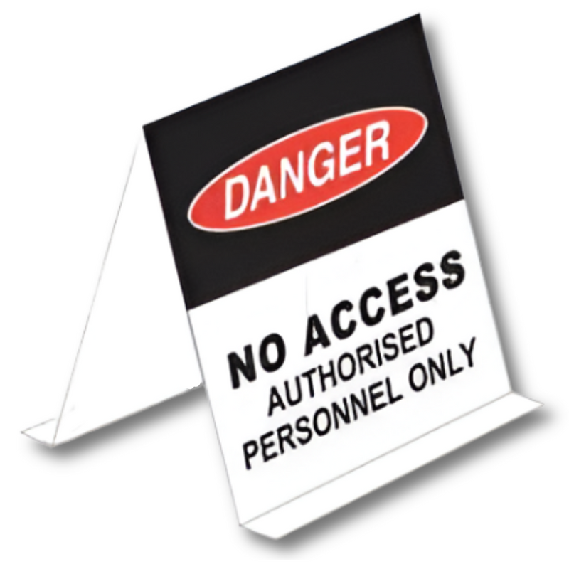 300 x 225mm Roof A Frame Sign Danger No Access Authorised Personnel Only - SPEKTRA