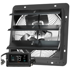305mm Wall Mount Shutter Exhaust Fan Remote Control