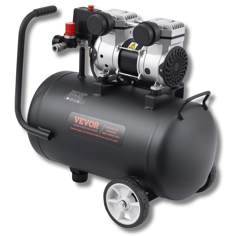 30L 1.0HP 90PSI Oil Free Air Compressor Ultra Quiet-Hammerox Industrial