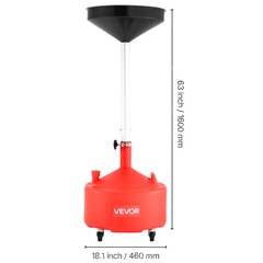 30L Waste Oil Drain Tank with Funnel