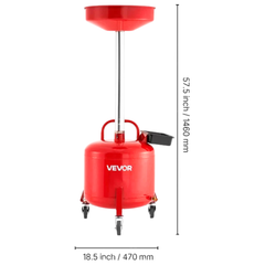 30L Waste Oil Drain Tank with Toolbox